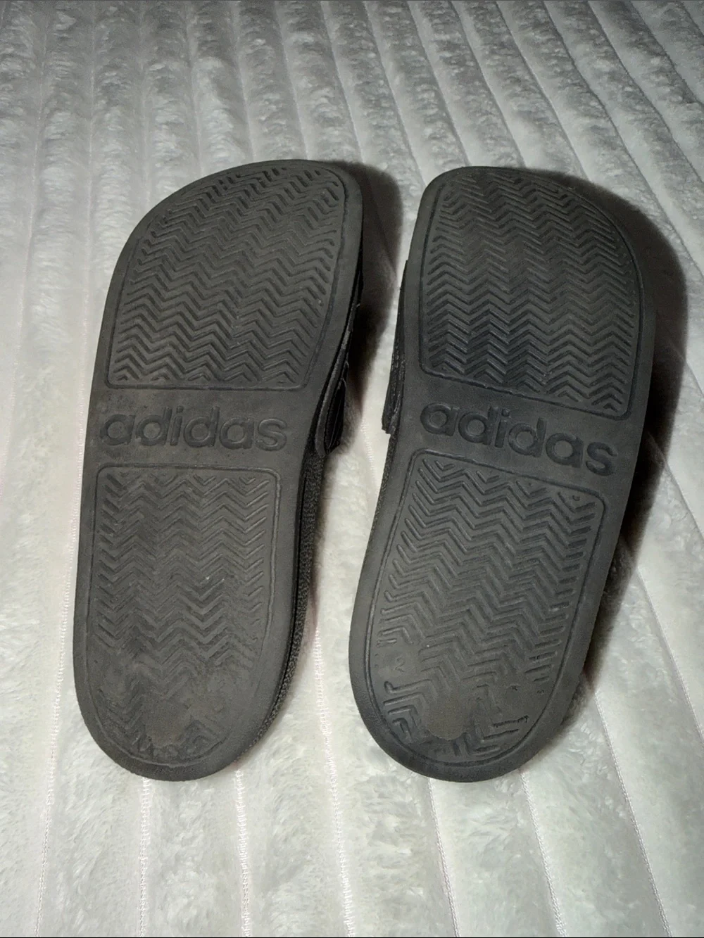 adidas Black Slides with Spider-Man | Size 2 Kids